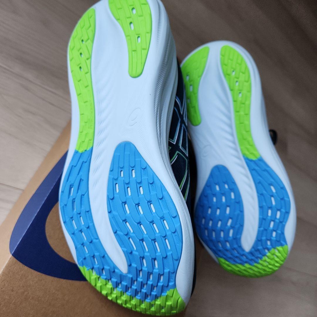 【未使用 27cm】ASICS　 GEL-NIMBUS 26 ネイビー/ライム