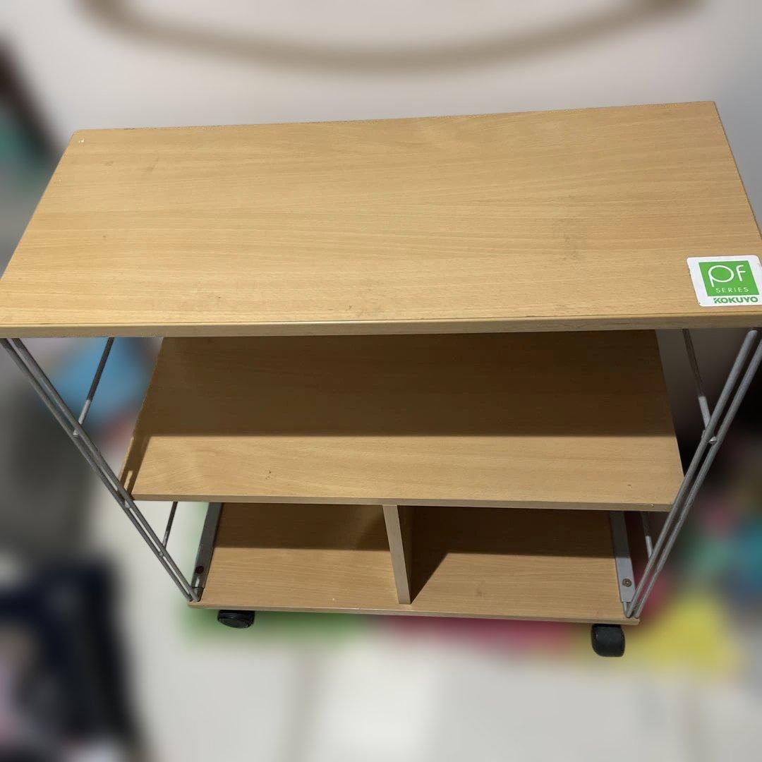 (掲載期限:2/28まで)[中古]コクヨ製木製ラック(梱包たのメル便使用)