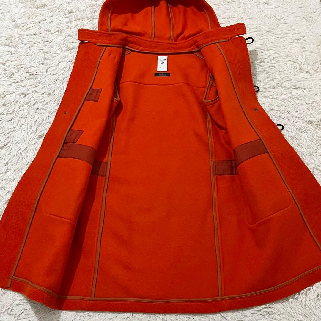✨極美品✨オーシバル　ダッフルコート　ヘリンボーン　ロング丈　オレンジ