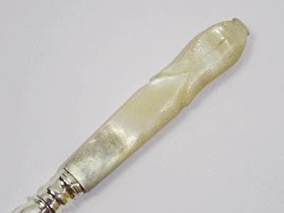 シルバーバターナイフ(16) シンプル マザーオブパール 送料無料