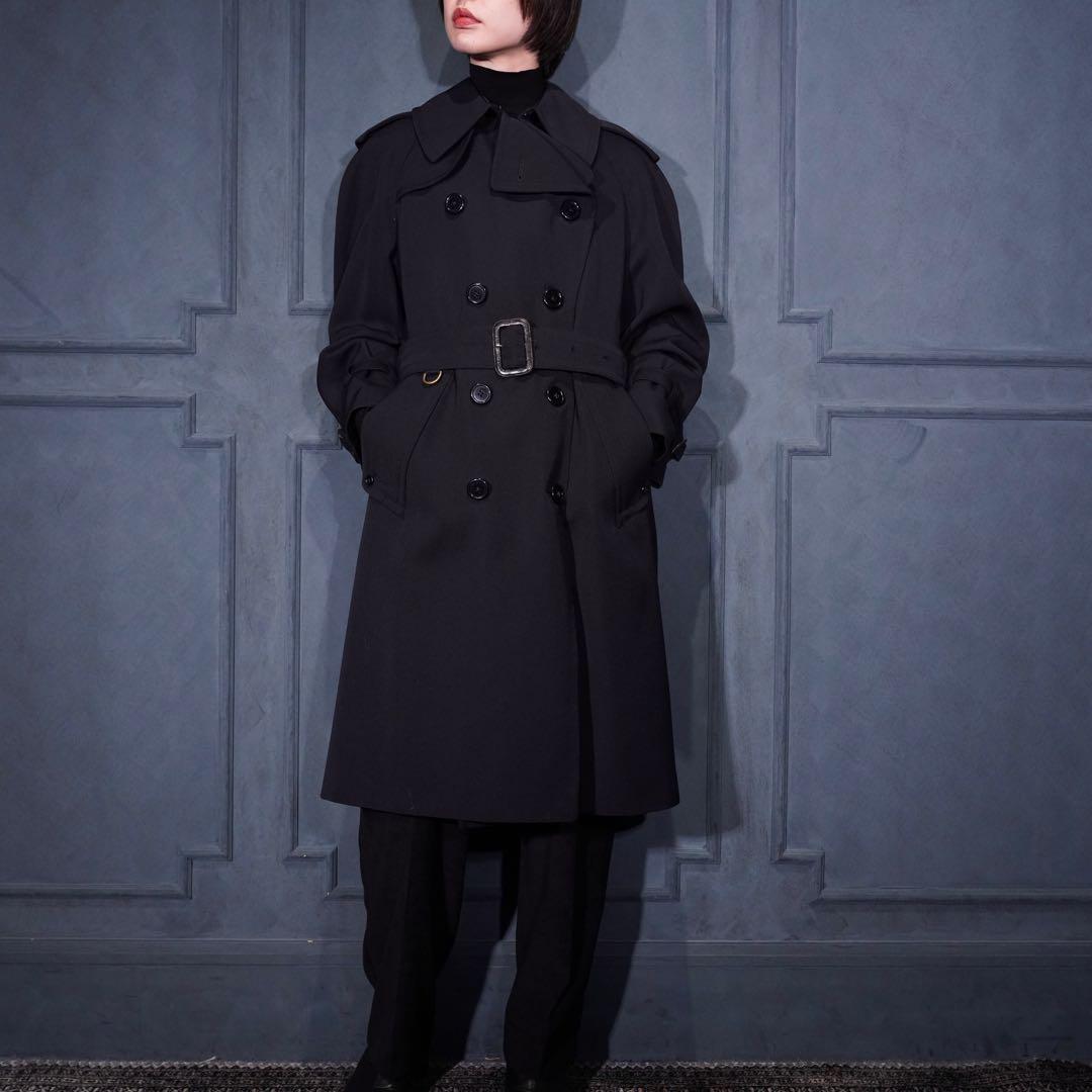 Aquascutum アクアスキュータムウールベルテッドトレンチコート