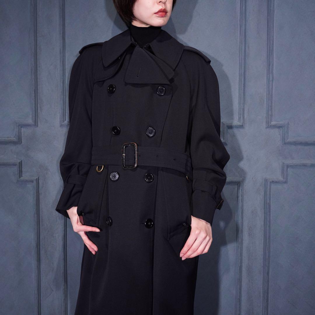Aquascutum アクアスキュータムウールベルテッドトレンチコート