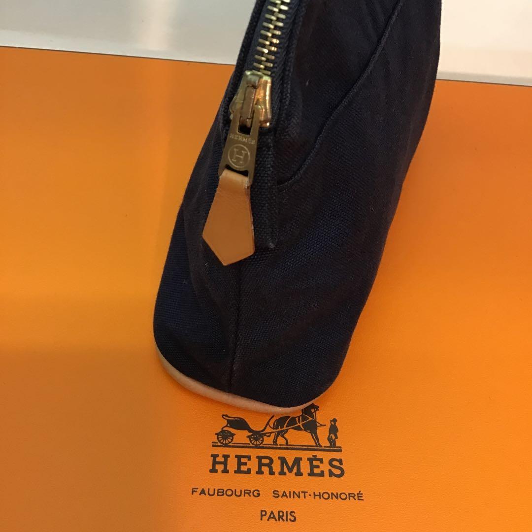 ‼️最終値下げ‼️❣️エルメス HERMES❣️ ボリードポーチ　小物入れ　ネイビー