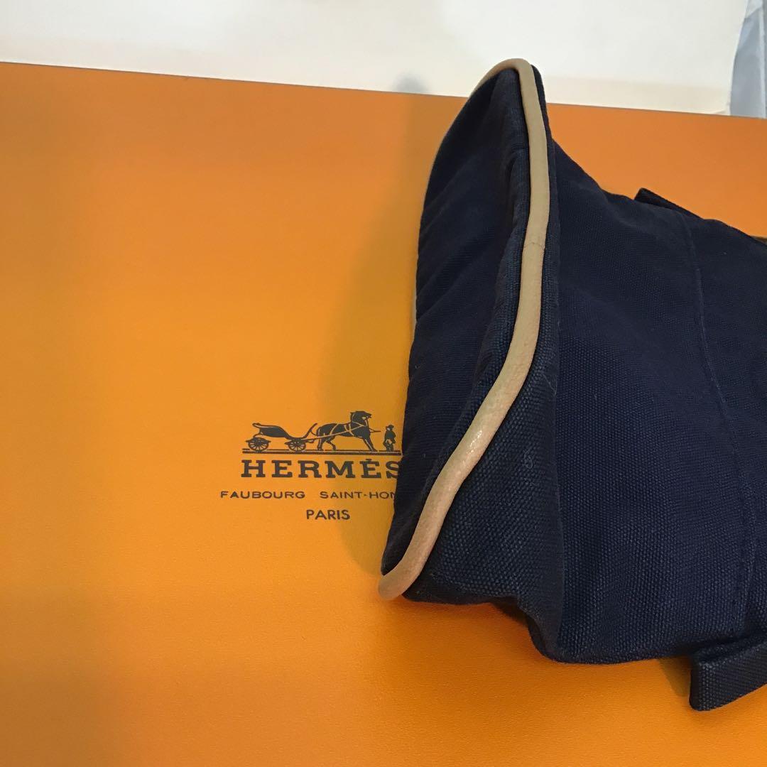 ‼️最終値下げ‼️❣️エルメス HERMES❣️ ボリードポーチ　小物入れ　ネイビー