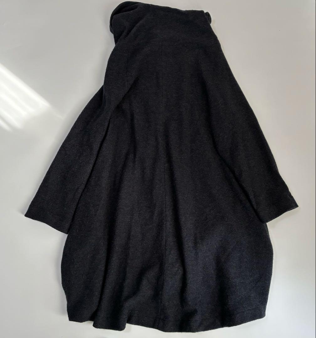 【美品】萌 モユル ウール100％ ロングコート 上質 センソユニコ