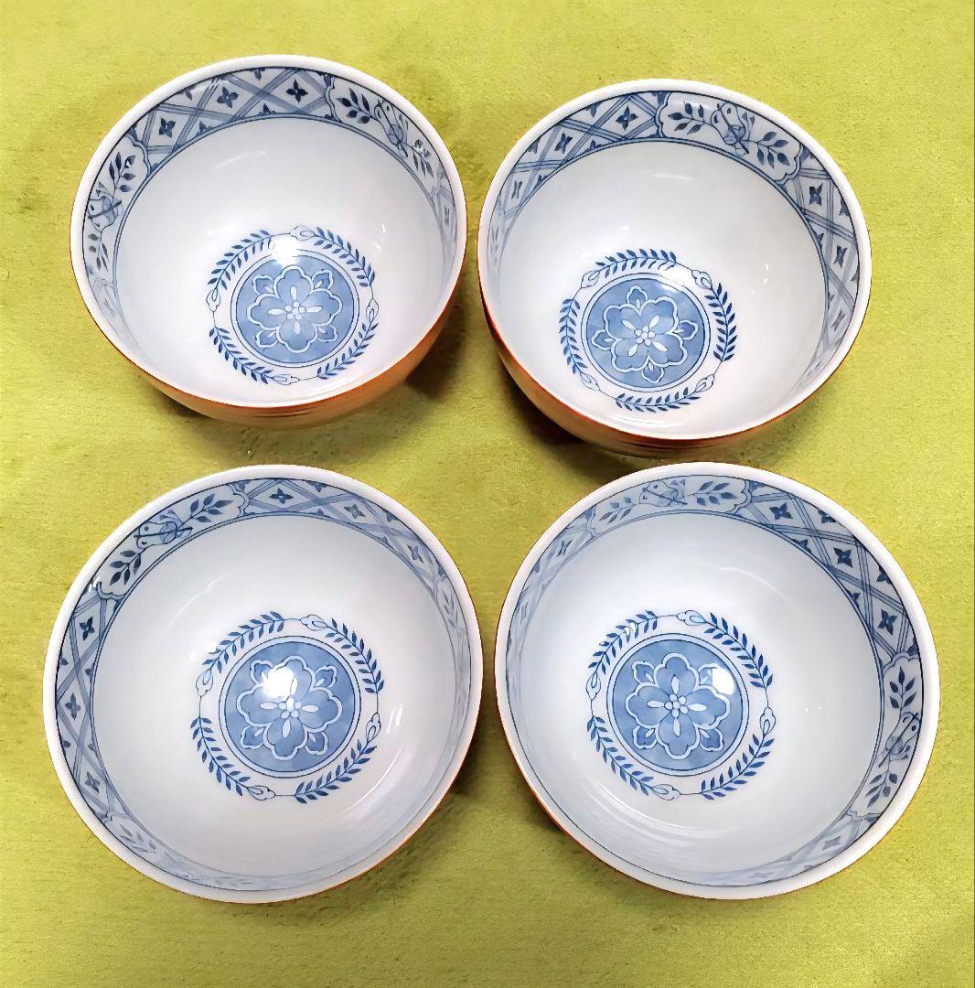 春慶塗手アンティーク鉢&有田焼き(お茶吞茶碗4客)