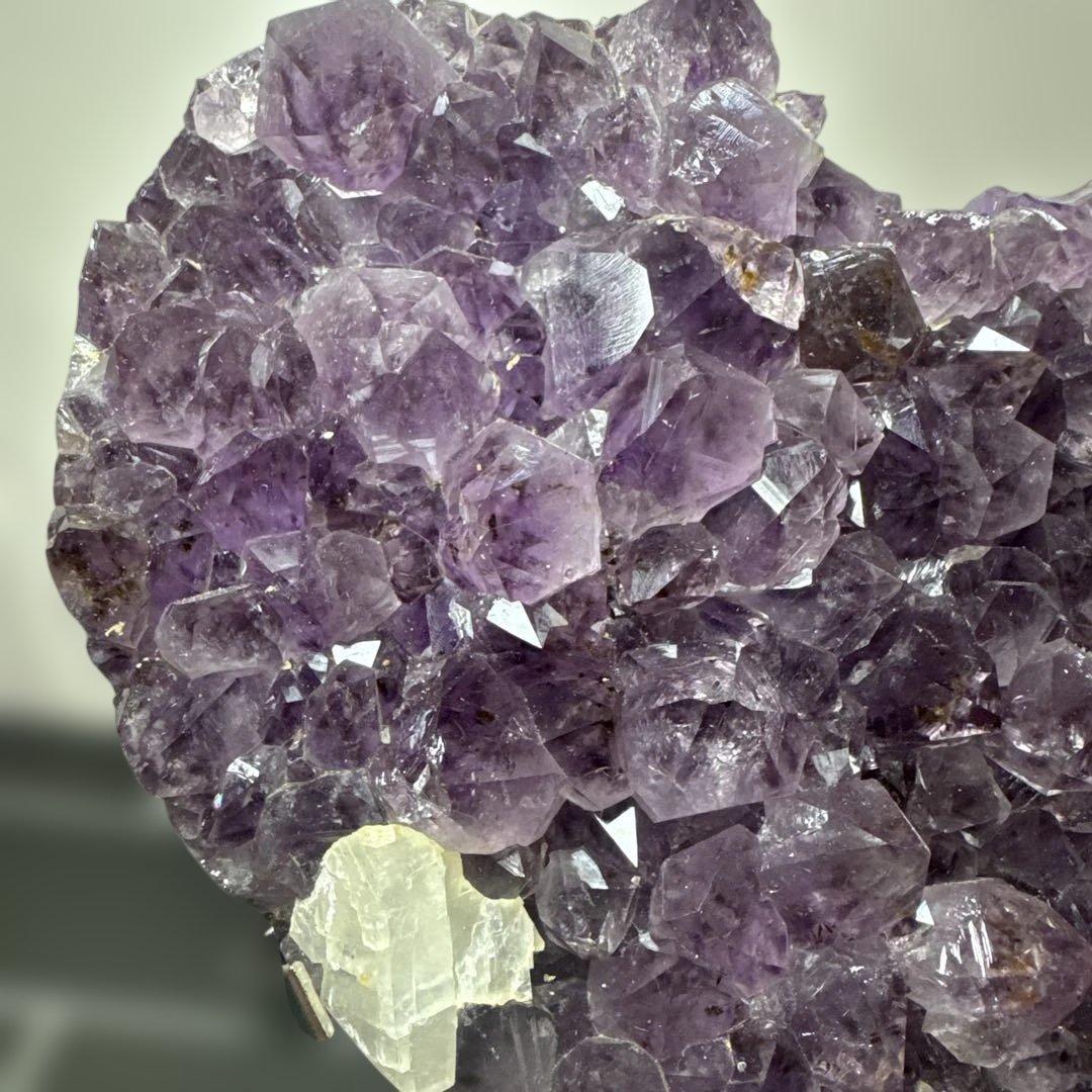 高品質◆1.2kg アメジスト ハート型クラスター◆一点物 天然石