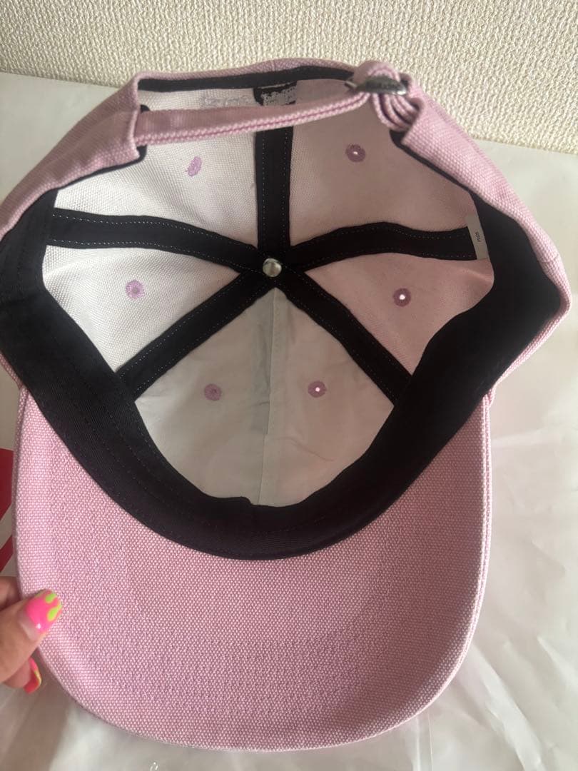 25fw supreme キャップ Sロゴ Light Pink ピンク