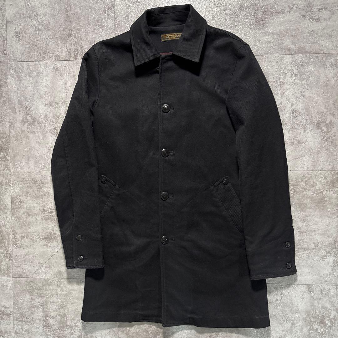 ジャケット・アウター lost control cotton half coat Black 1