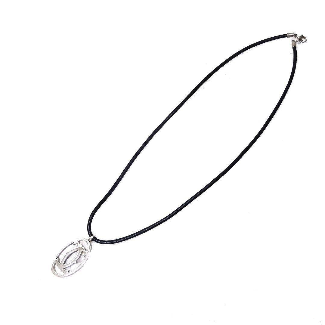カルティエ Cartier ロゴ チョーカー ネックレス シルバー