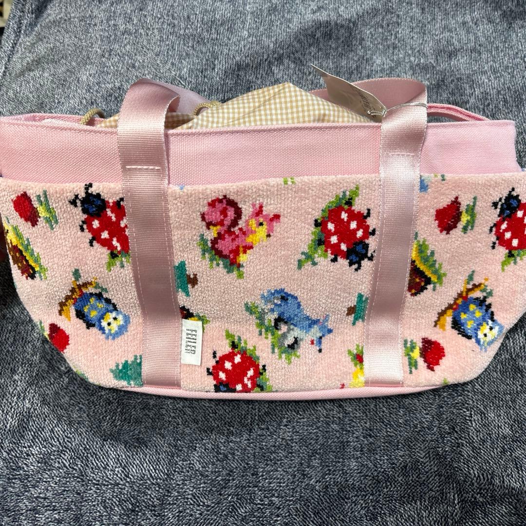 新品　フェイラー　ハイジフレンズフォレスト　ベビーカートート　ピンク　タグ付き