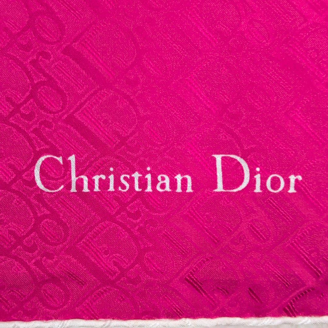 美品✨️Christian Dior スカーフ シルク トロッター ピンク