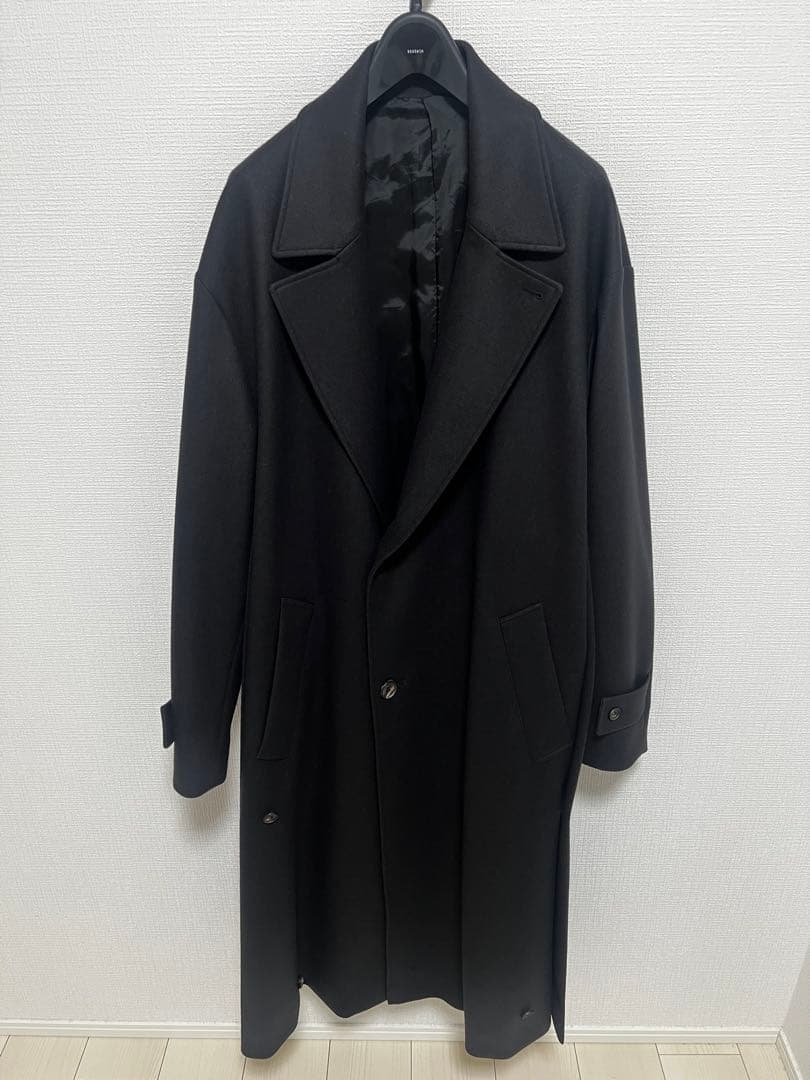 【ssstein】OVERSIZED LAYERED SINGLE COAT