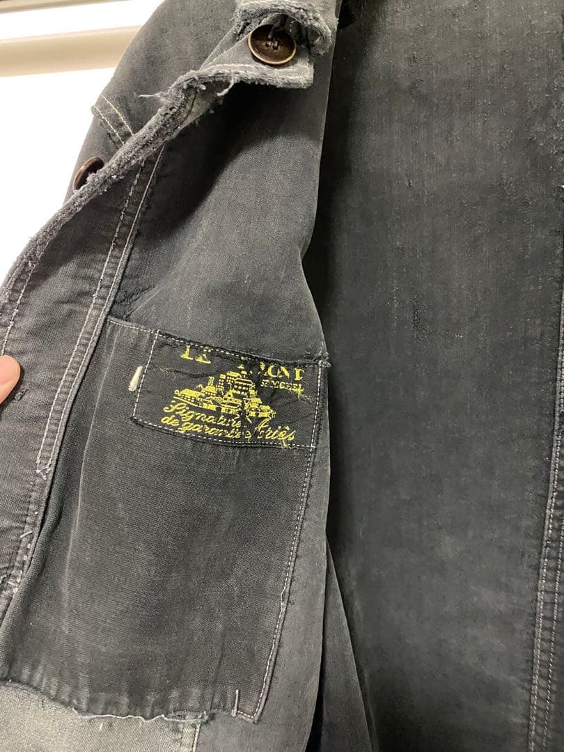 30s ブラックモールスキンジャケット