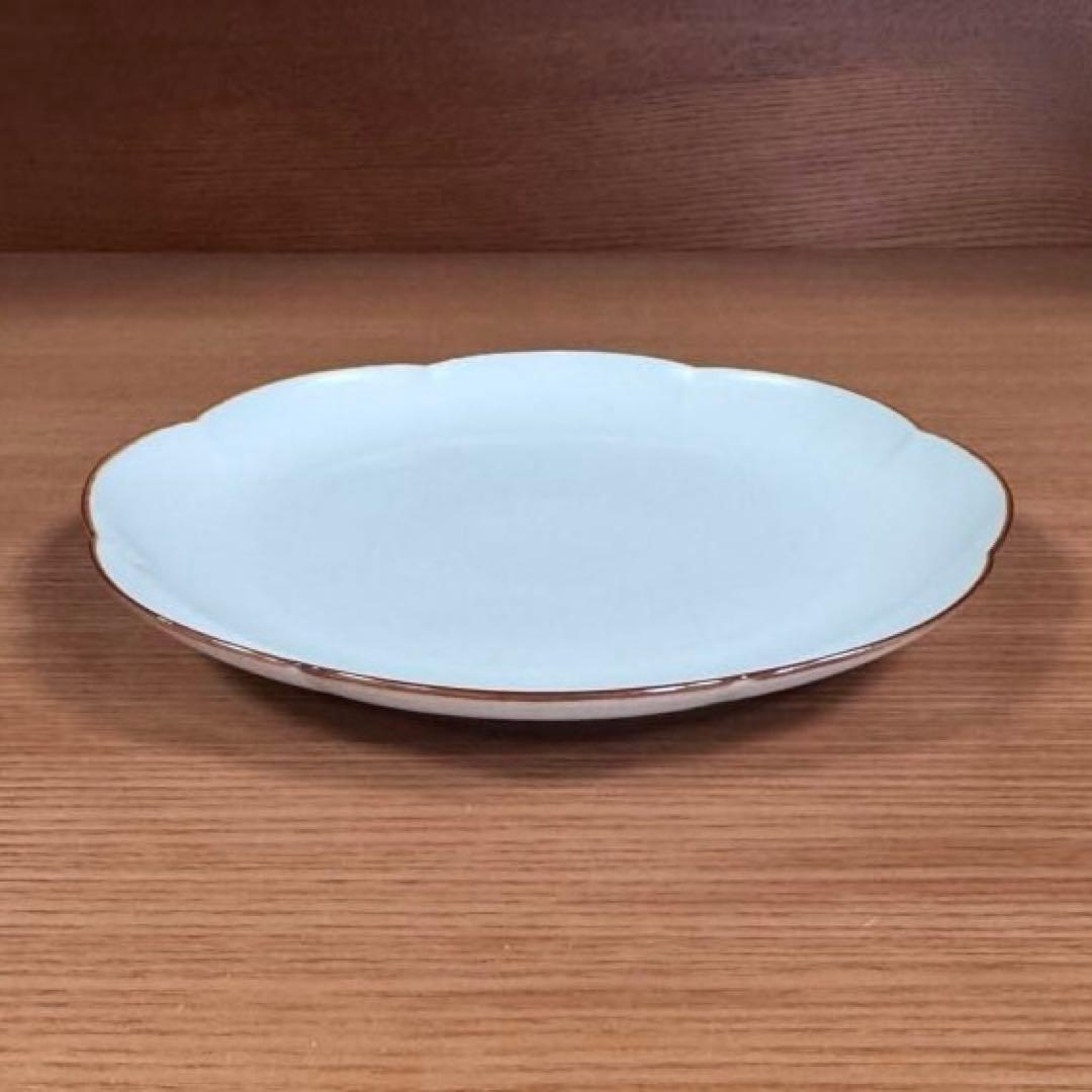 有田焼 李荘窯 渕錆白磁艶消し 輪花皿 3サイズセット☆