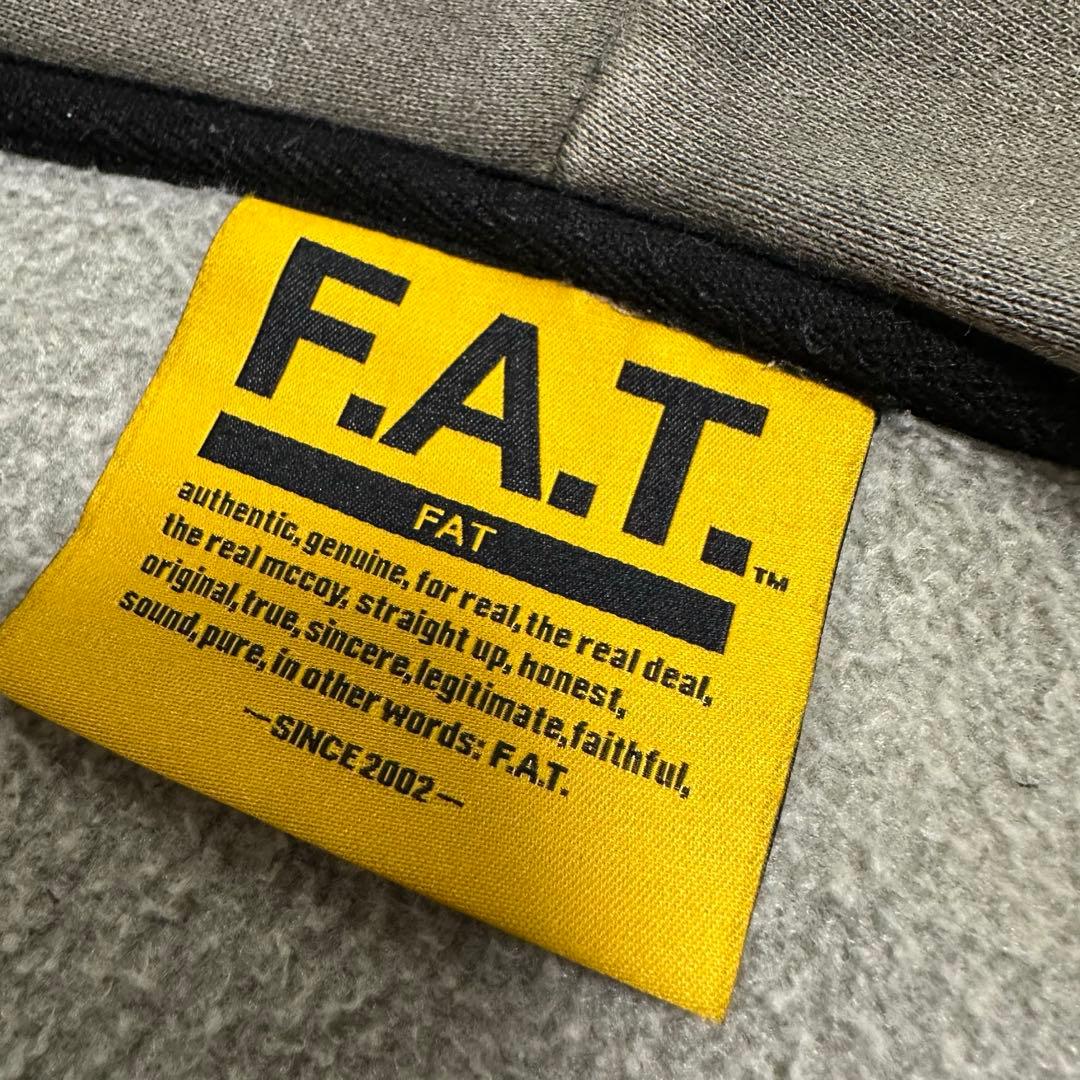 美品FAT ◼️オリーブグリーン フルジップパーカーF.A.T. OVERMENT