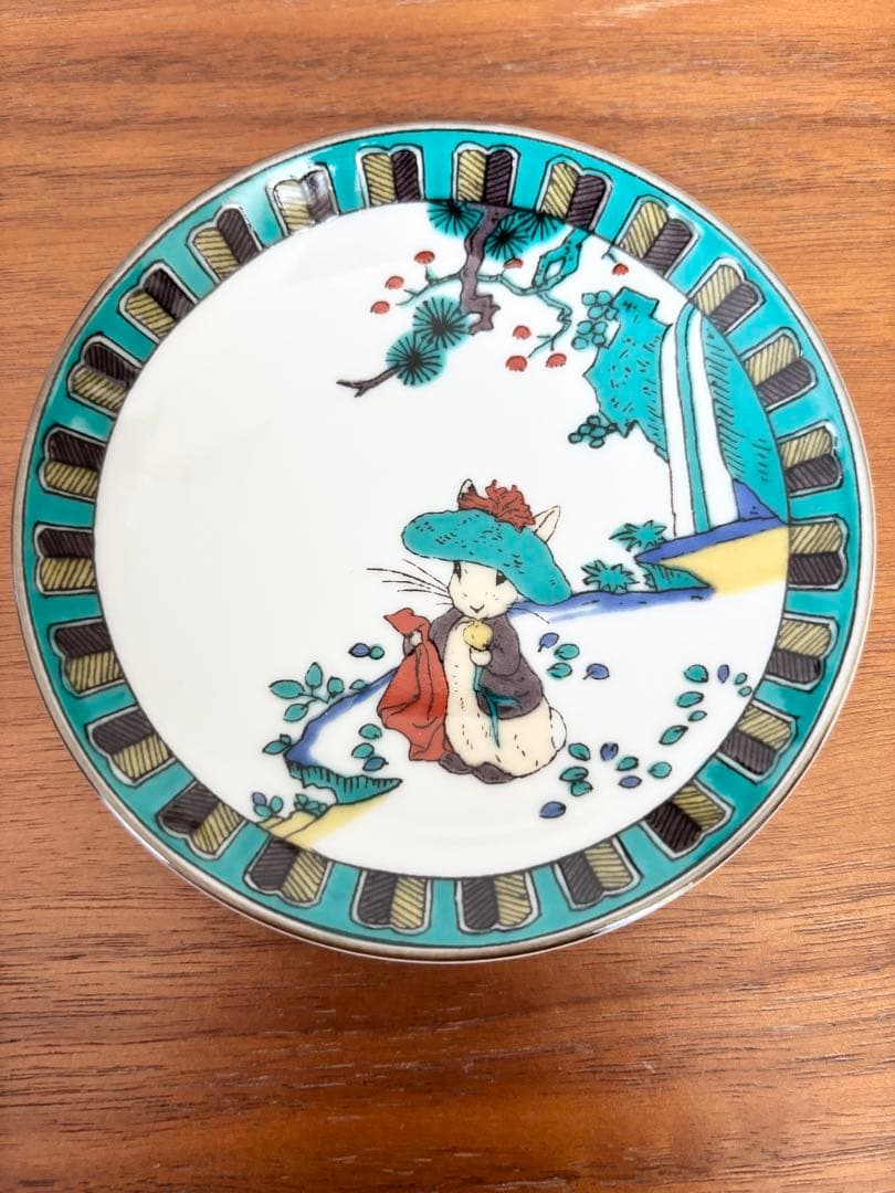 【新品未使用】ピーターラビット　九谷焼　小皿　5枚セット