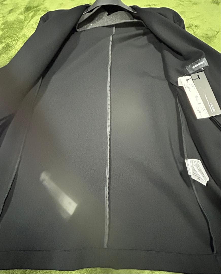 ATTACHMENT ポンチジャージー ノーカラー ビッグカーディガン 未使用品