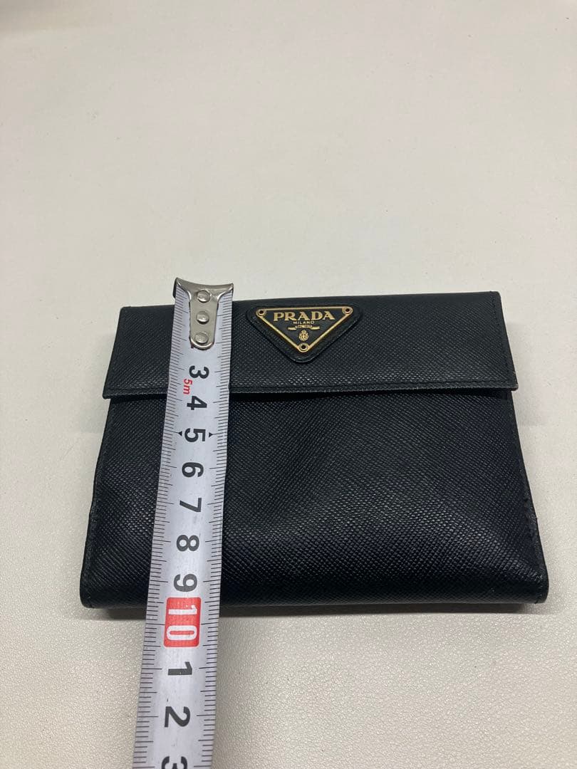 プラダ PRADA コンパクトウォレット 三つ折り財布 ブラック