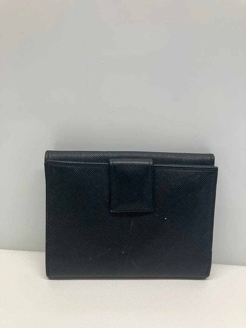 プラダ PRADA コンパクトウォレット 三つ折り財布 ブラック