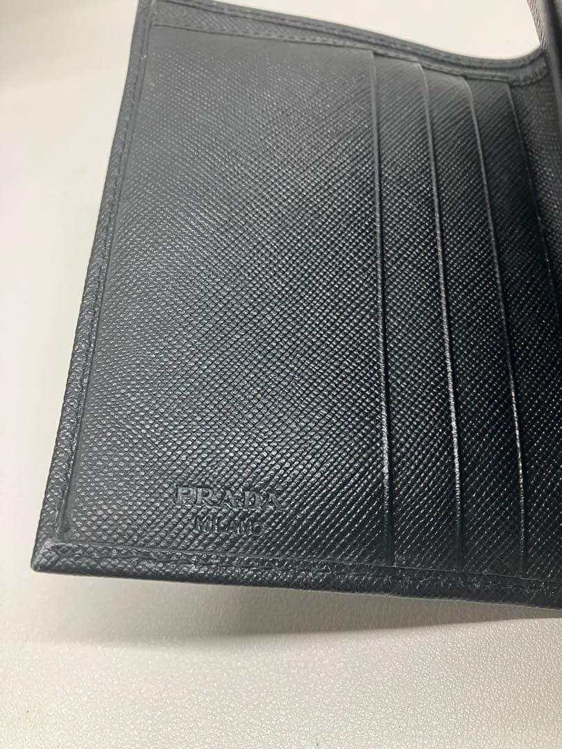 プラダ PRADA コンパクトウォレット 三つ折り財布 ブラック