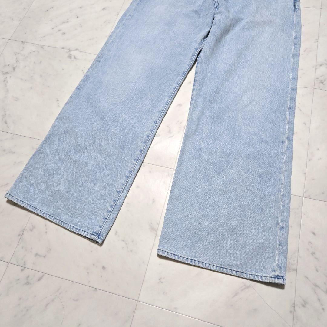 【美品】Whim Gazette ★ ドロストデニムパンツ ワイドデニム 38
