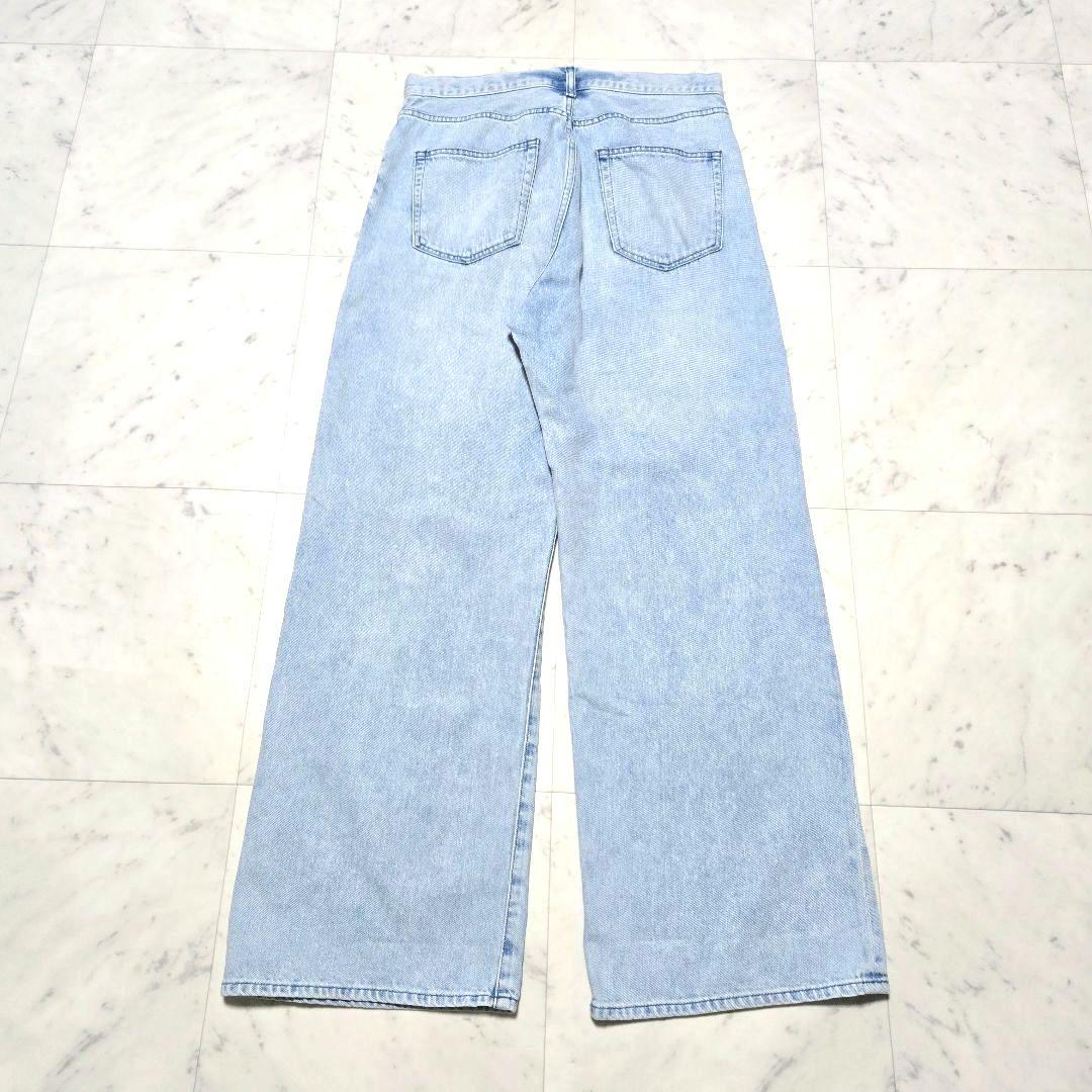 【美品】Whim Gazette ★ ドロストデニムパンツ ワイドデニム 38