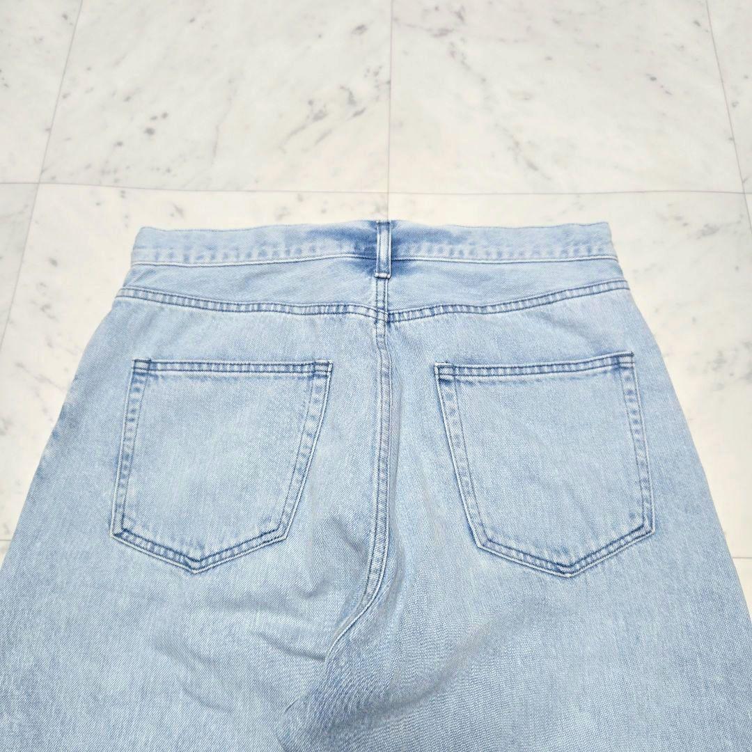 【美品】Whim Gazette ★ ドロストデニムパンツ ワイドデニム 38