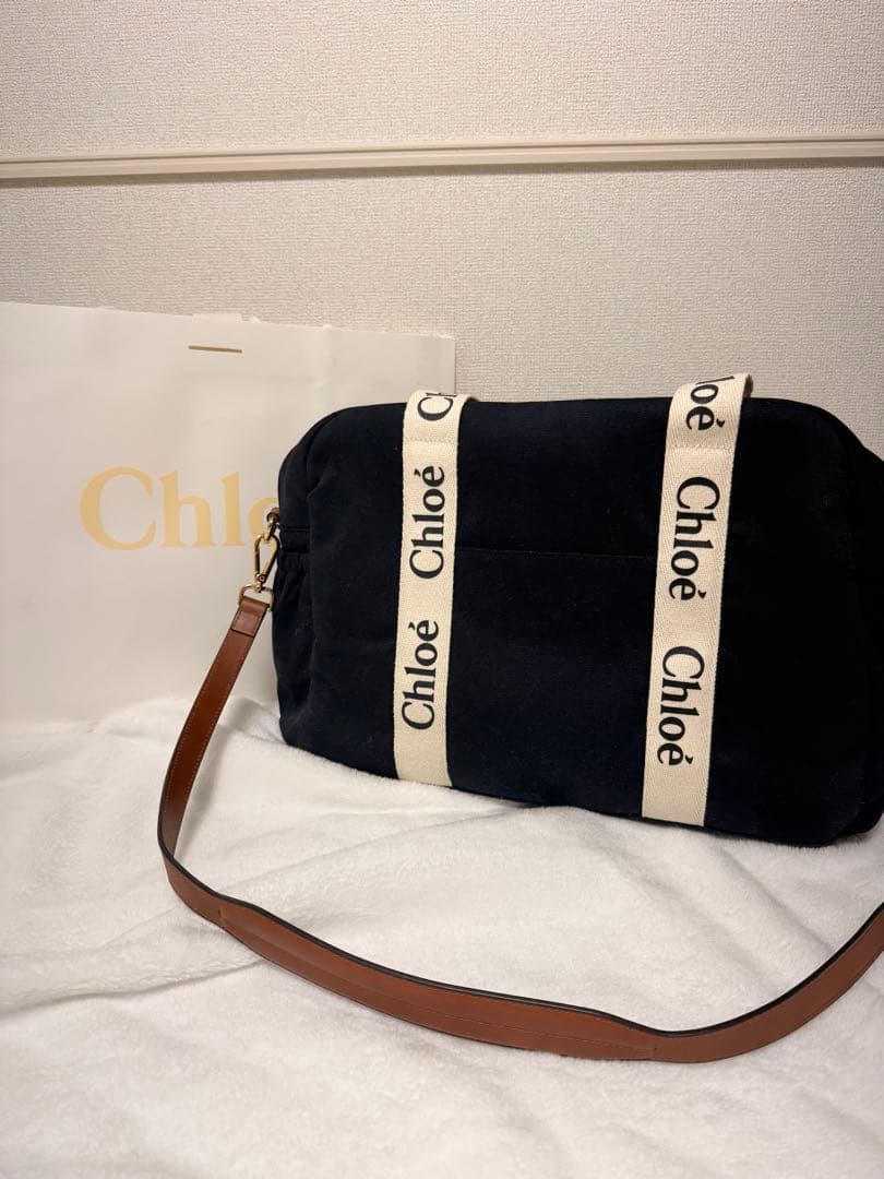 【新品未使用】Chloe マザーズバッグ ネイビー