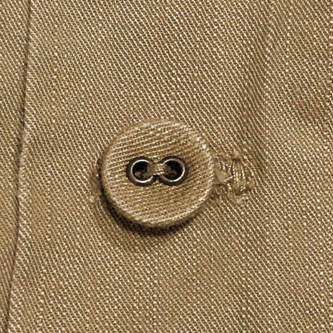 KAPITAL キャピタル　長袖スタンドカラーシャツ　日本製　ベージュ　3
