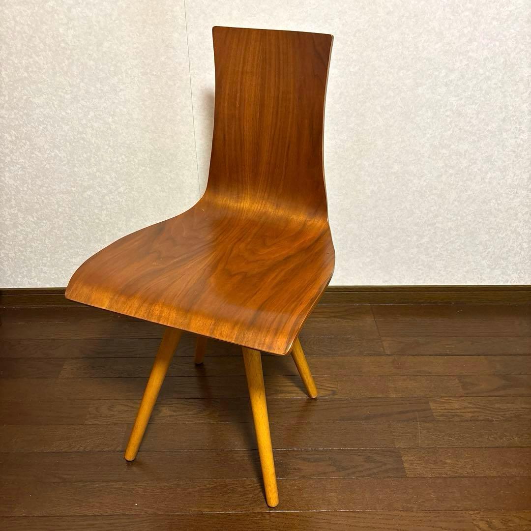 【良品】NOCE プライウッド カーブチェア ダイニングチェア
