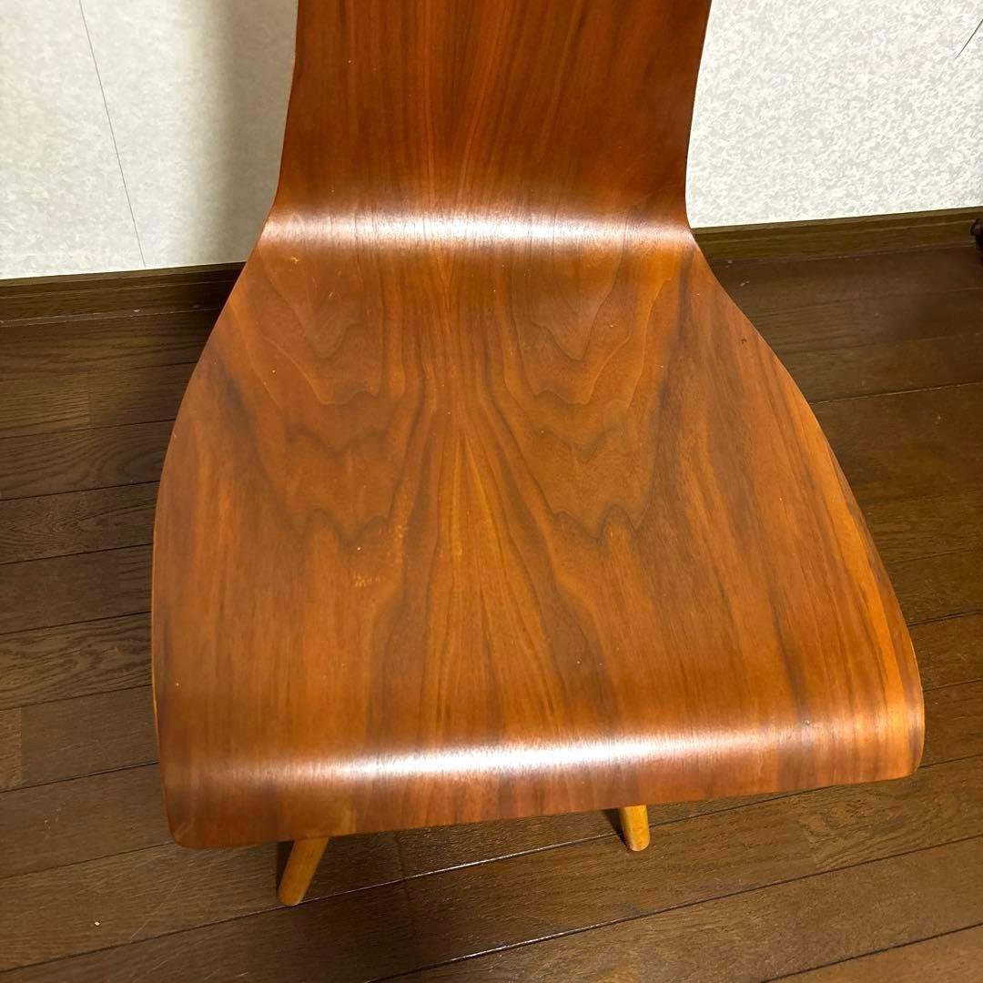【良品】NOCE プライウッド カーブチェア ダイニングチェア