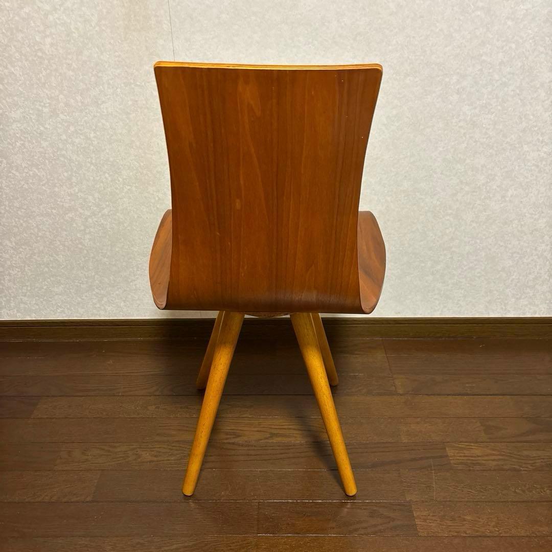【良品】NOCE プライウッド カーブチェア ダイニングチェア