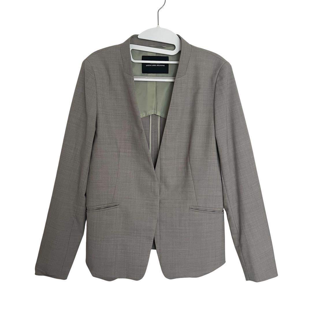 green label relaxing グレー スーツ セットアップ36