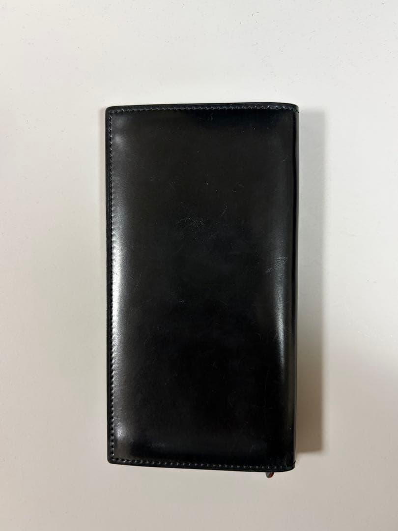 ganzo ガンゾ シェルコードバン2 小銭入れ 付 長財布 黒