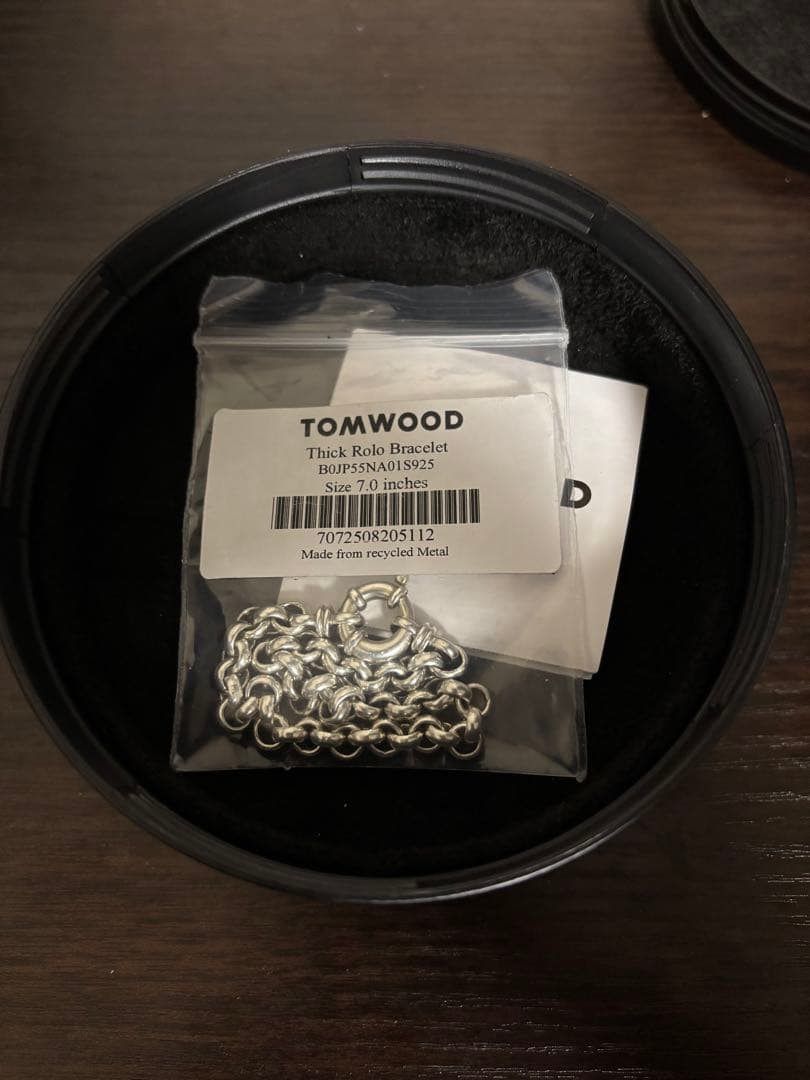 TOMWOOD Thick Rolo Bracelet 7.0インチ