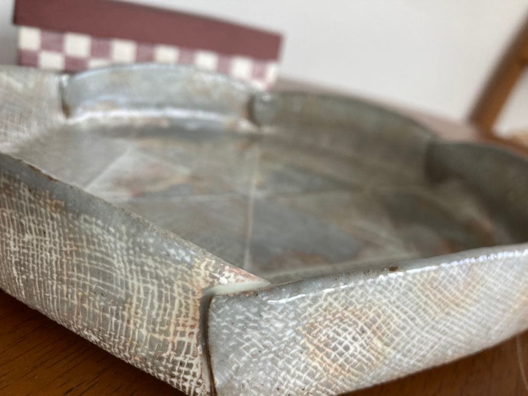 六角形陶器皿 専用箱付き