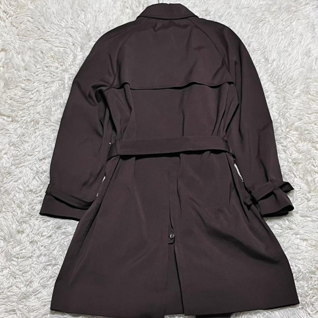 PRADA プラダ トレンチコート ダークブラウン系 L