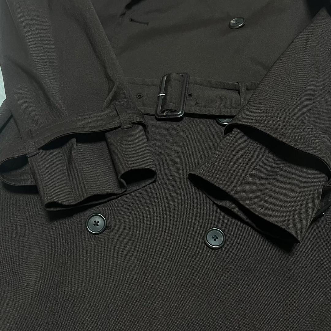PRADA プラダ トレンチコート ダークブラウン系 L