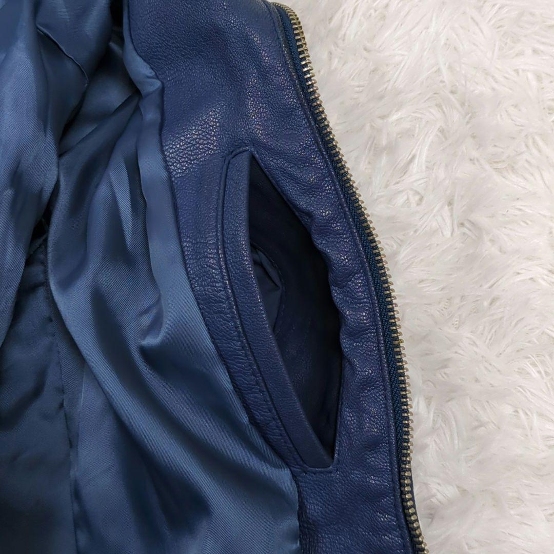 オックスフォード大学【M】希少カラー　リアルレザー　シングルレザージャケット