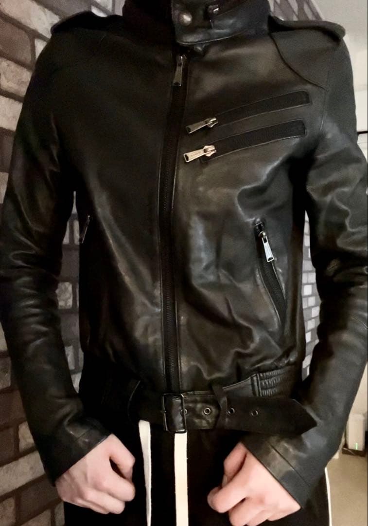 ジャケット・アウター 00s EKAM leather jacket opium archive
