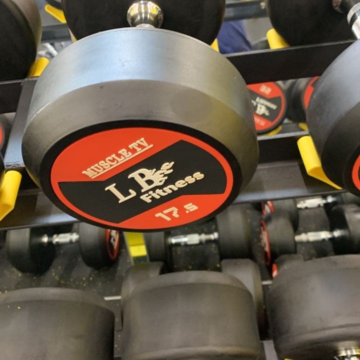 ラバーダンベル　45kg  2個