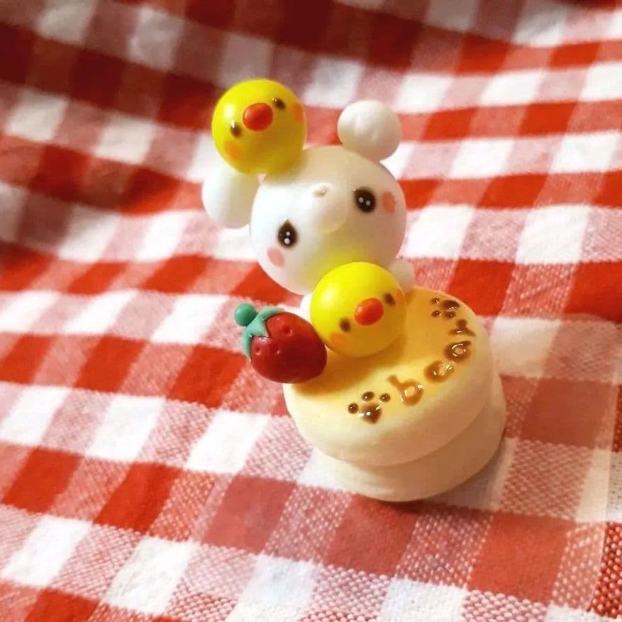 ふわふわパンケーキ♡白くま&ひよこ