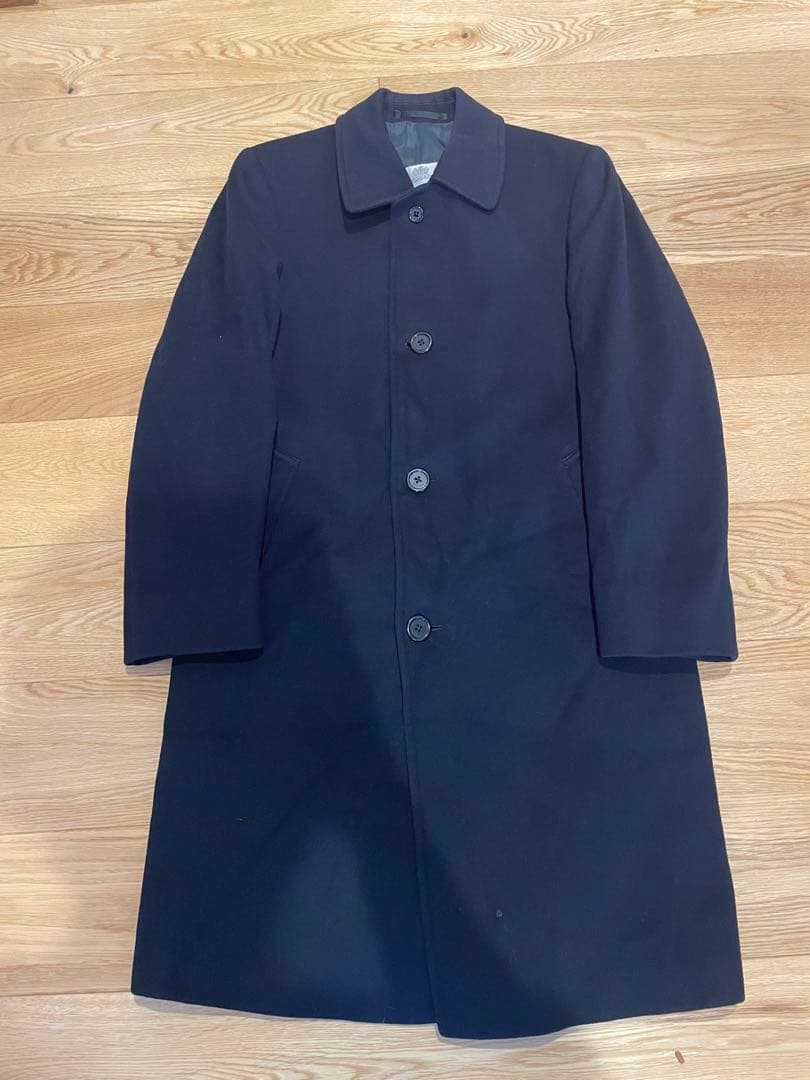 英国製Aquascutum アクアスキュータム　ステンカラーコート　ウール