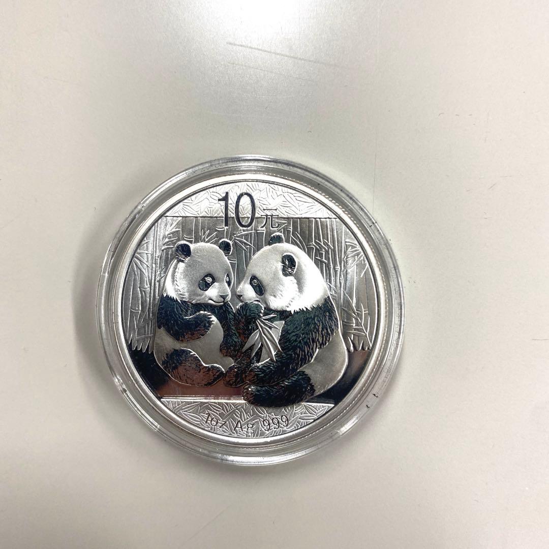 中国パンダ銀貨【2009年・1oz】箱とクリアケース付