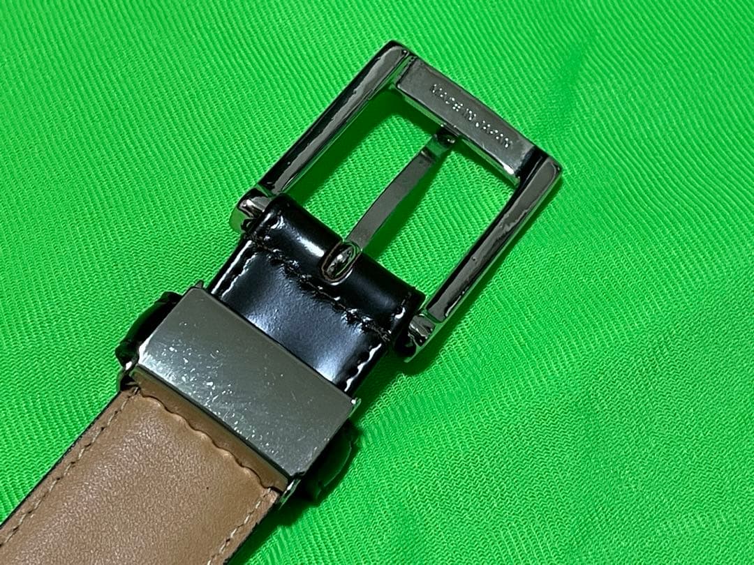 ほぼ新品 コードバンベルト ダークブラウン 日本製
