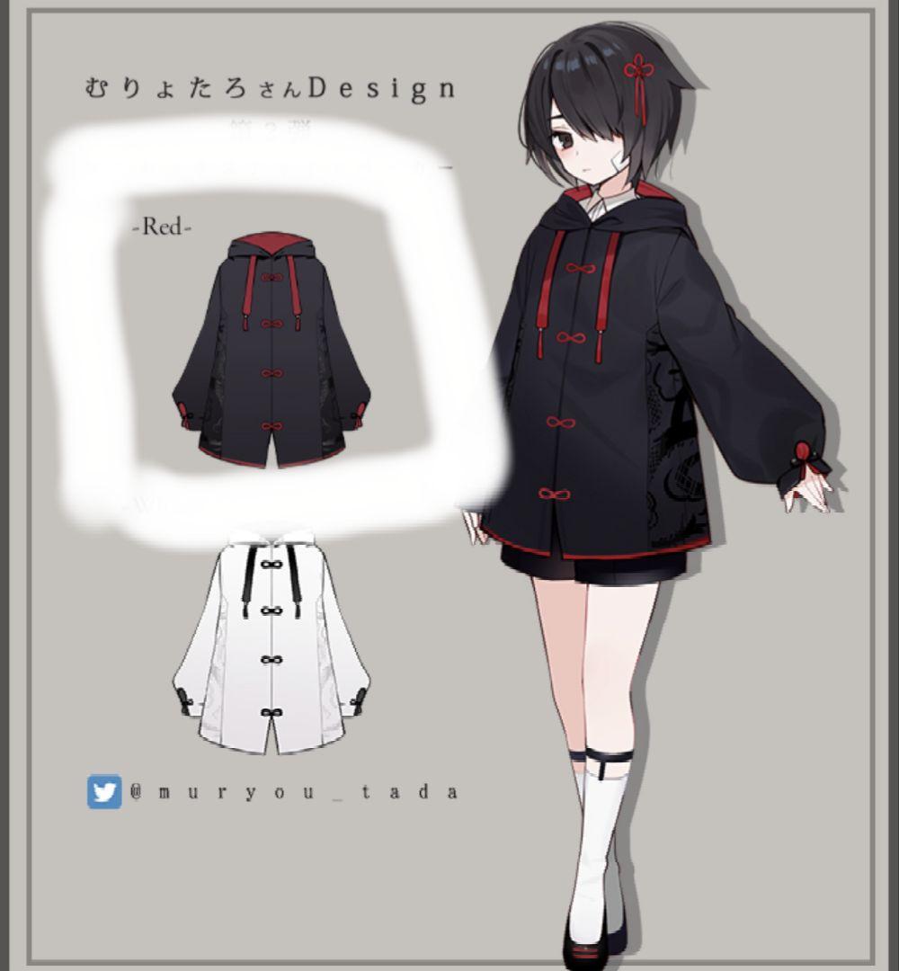 Favoriteむりょたろさんデザインコラボユニセックス　龍柄チャイナブロケード