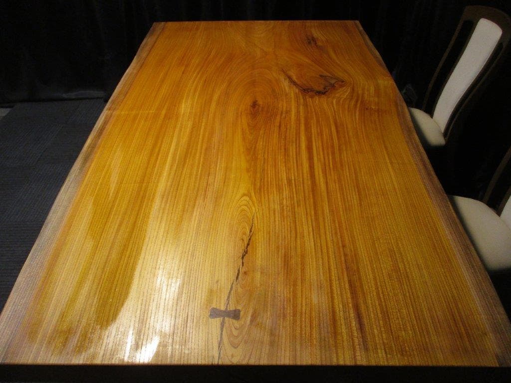 # 779 ■　欅　ケヤキ　テーブル　ローテーブル　ダイニング　座卓　一枚板