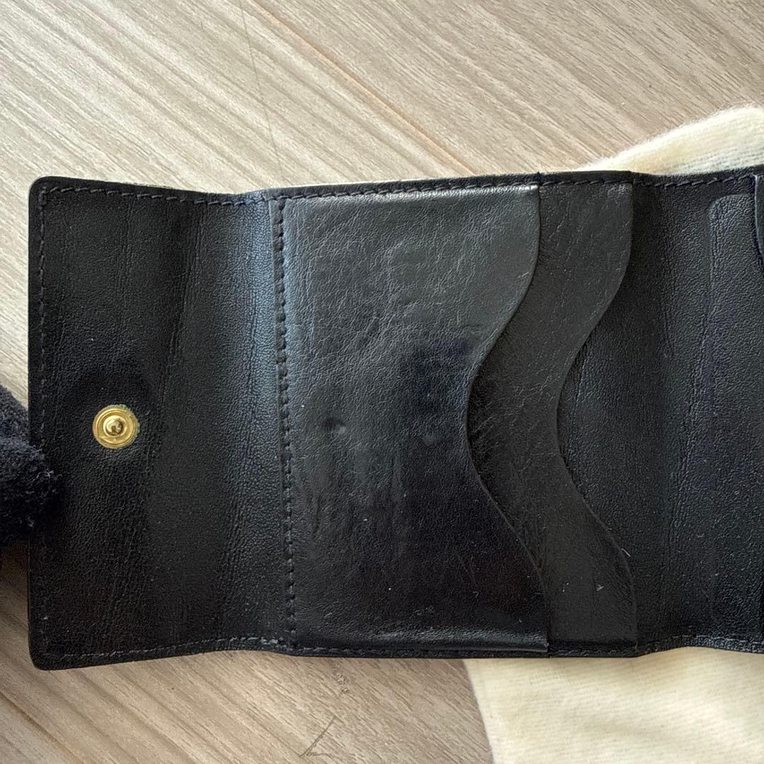 IL BISONTE レザー 二つ折り財布 黒