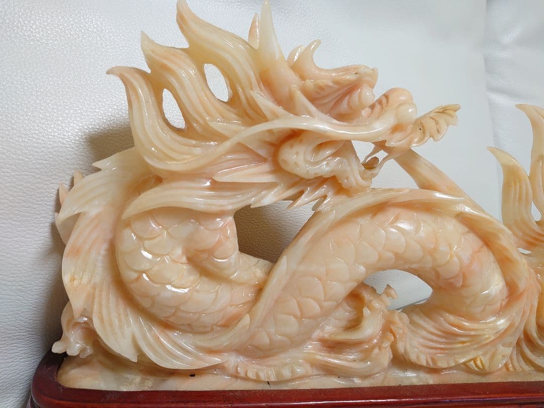 開運 龍 龍神 超開運パワーストーン 龍石彫り彫刻置物